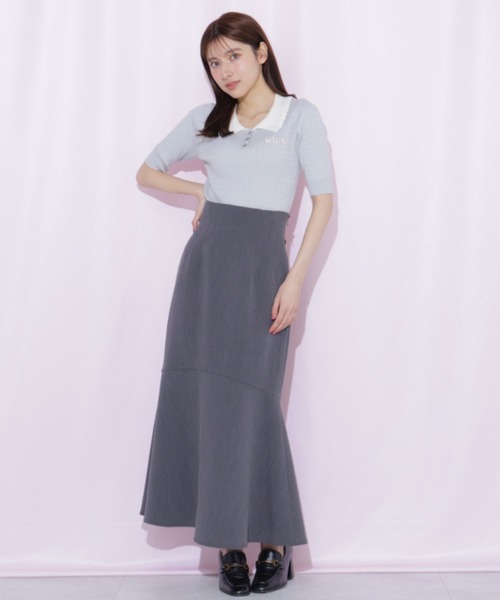 JILL by JILL STUART(ジルバイジルスチュアート)の「ビジューロゴケーブルニット半袖(ニット/セーター・レディース・ブラック/ブルー/ホワイト・FREE)」の20枚目の写真