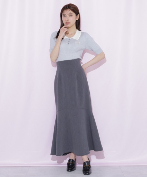 JILL by JILL STUART(ジルバイジルスチュアート)の「ビジューロゴケーブルニット半袖(ニット/セーター・レディース・ブラック/ブルー/ホワイト・FREE)」の21枚目の写真