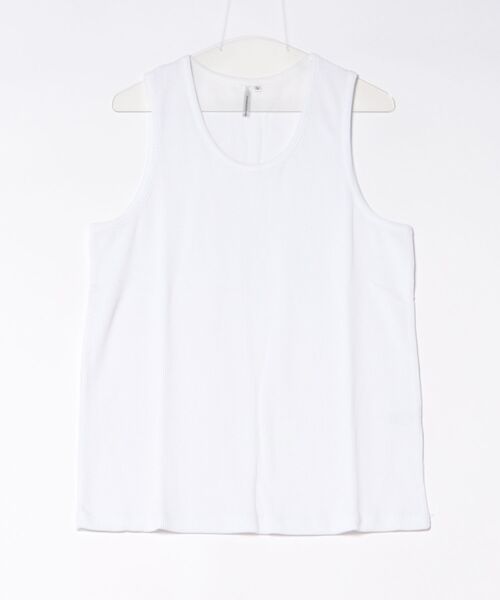 ８(eight)（エイト）の「ワッフルタンクトップ（タンクトップ・メンズ・ホワイト/ブラック・LARGE/MEDIUM/SMALL）」の2枚目の写真