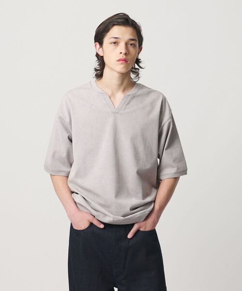 セール】ガーメントダイ クルーネック スキッパー（Tシャツ/カットソー