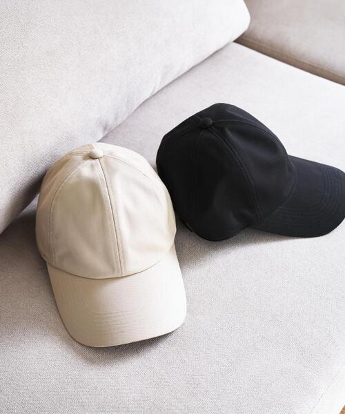 UNTITLED(アンタイトル)の「【撥水/UV】コットン混キャップ(キャップ・レディース・ベージュ/ブラック・99)」の3枚目の写真