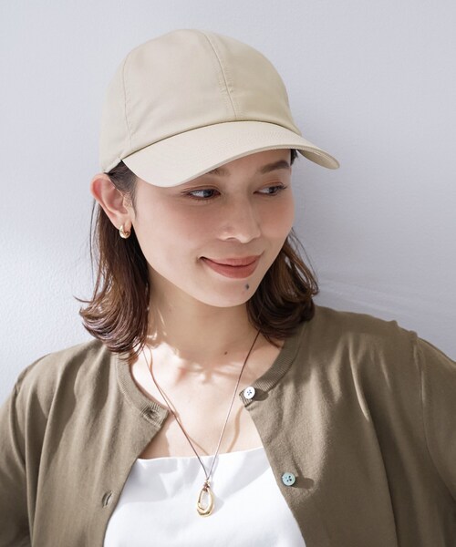 UNTITLED(アンタイトル)の「【撥水/UV】コットン混キャップ(キャップ・レディース・ベージュ/ブラック・99)」の10枚目の写真