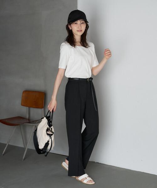 UNTITLED(アンタイトル)の「【撥水/UV】コットン混キャップ(キャップ・レディース・ベージュ/ブラック・99)」の12枚目の写真
