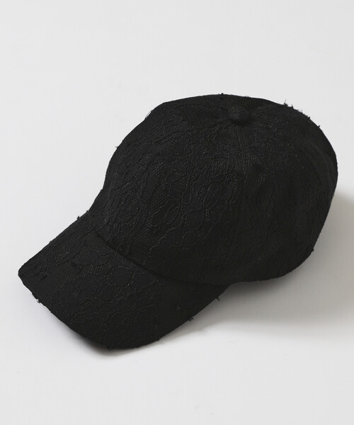 Firsthand(ファーストハンド)の「VIVIANO × Firsthand/ヴィヴィアーノ 別注 Lace Baseball Cap / レース ベースボール キャップ(キャップ・レディース・ブラック・FREE)」の3枚目の写真