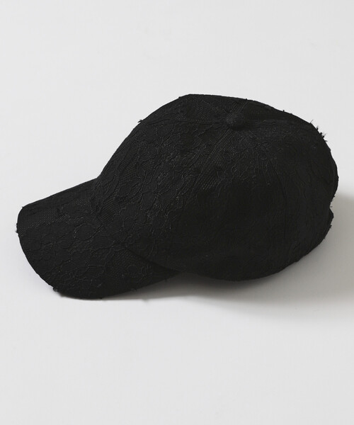 Firsthand(ファーストハンド)の「VIVIANO × Firsthand/ヴィヴィアーノ 別注 Lace Baseball Cap / レース ベースボール キャップ(キャップ・レディース・ブラック・FREE)」の4枚目の写真