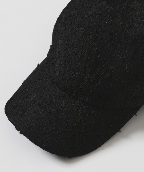 Firsthand(ファーストハンド)の「VIVIANO × Firsthand/ヴィヴィアーノ 別注 Lace Baseball Cap / レース ベースボール キャップ(キャップ・レディース・ブラック・FREE)」の7枚目の写真
