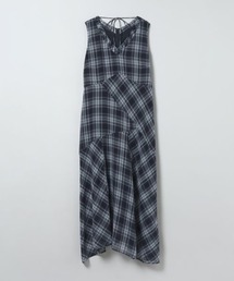 JEANASIS | Vネックチェックワンピース/668417(ワンピース)