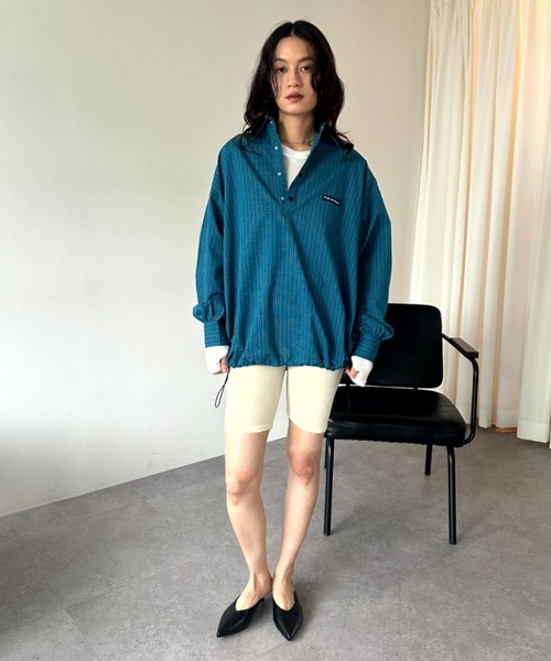 OK YESTERDAY(オッケーイエスタデイ)の「プルオーバーシャツ(シャツ/ブラウス・レディース・ブラック×ホワイト/ブラック/ネイビー/ブルー・L/M)」の20枚目の写真