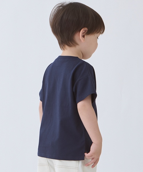 petit main(プティマイン)の「【食品防汚】刺しゅう半袖Tシャツ(Tシャツ/カットソー・キッズ・ライトピンク/アイボリー/レッド/ネイビー/ライトグリーン/グレー/ブルー・80cm/90cm/110cm/100cm/130cm/120cm)」の14枚目の写真