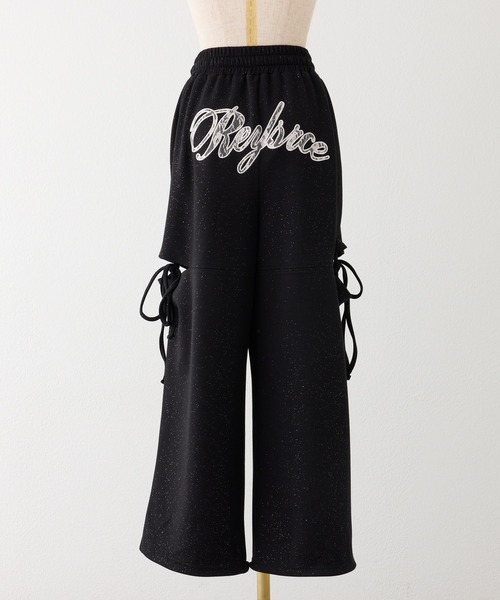 one after another NICE CLAUP(ワンアフターアナザーナイスクラップ)の「【セットアップ可能/パーカー別売り】【SMサイズ展開あり】サイドカットリボンスウェットパンツ(スウェットパンツ・レディース・グレー/ピンク/ブラック・MEDIUM/SMALL)」の6枚目の写真