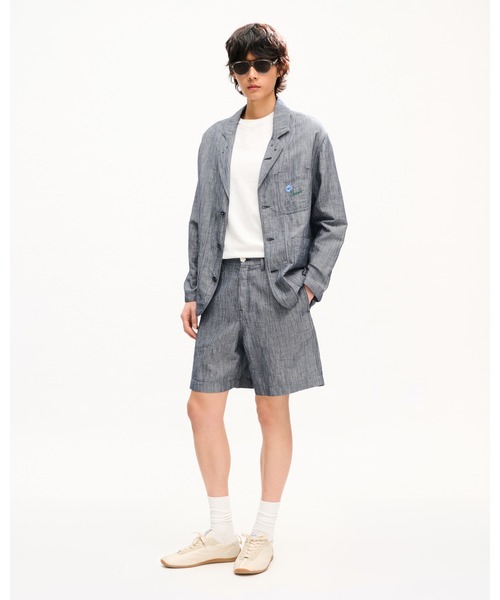 KENZO(ケンゾー)の「'KENZO Tulip' ストレート ショーツ イン コットン リネン(デニムパンツ・メンズ・ブルー系その他・31/32/29/30)」の3枚目の写真