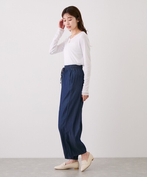 Jayro(ジャイロ)の「テンセルデニムイージーパンツ(デニムパンツ・レディース・ブルー系その他6/ネイビー/ブルー系その他4・M)」の9枚目の写真