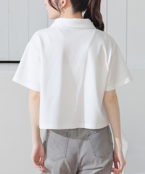 Honeys(ハニーズ)の「レースアップトップス(Tシャツ/カットソー・レディース・レッド/ホワイト/杢グレー/ブラック・S/M/L)」の21枚目の写真