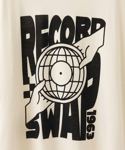 Ben Sherman(ベンシャーマン)の「レコードスワップTシャツ(Tシャツ/カットソー・メンズ・アイボリー・LARGE)」の4枚目の写真