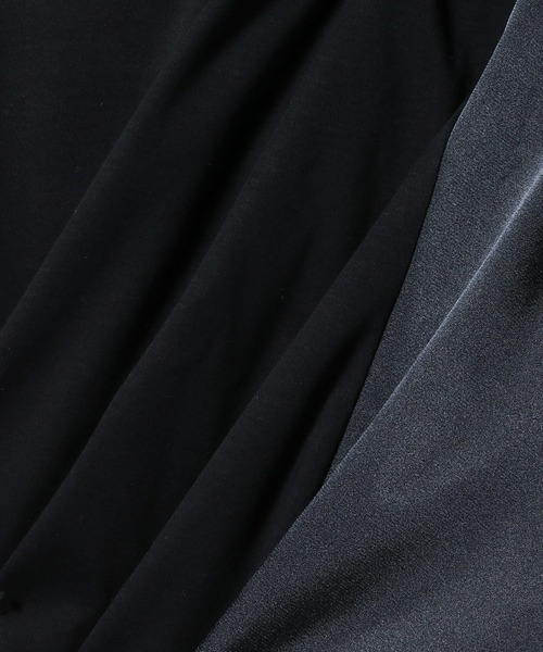ESTNATION(エストネーション)の「ESTNATION / サテンドレープ ドッキングカットソー《EXCLUSIVE》(Tシャツ/カットソー・レディース・オフホワイト/ネイビー・FREE)」の5枚目の写真
