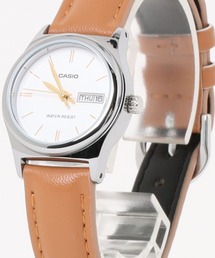 CASIO カシオ/ デイデイト アナログ腕時計 合成皮革バンド 小さめ 日常生活用防水 //// LTPレザーシリーズ
