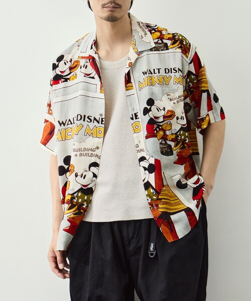 PORTER CLASSIC(ポータークラシック)の「【PORTER CLASSIC/ポータークラシック】DP-024-3964-0099/MLT/DSNY V_ALOHA SHIRT/MKY&MIN(シャツ/ブラウス・メンズ・マルチ・M/L)」の5枚目の写真