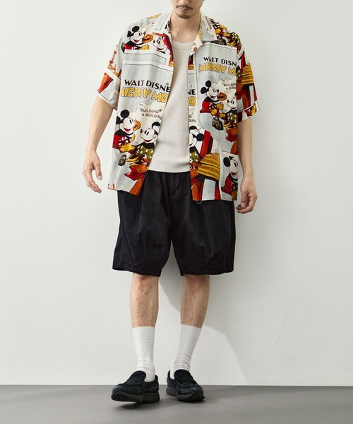PORTER CLASSIC(ポータークラシック)の「【PORTER CLASSIC/ポータークラシック】DP-024-3964-0099/MLT/DSNY V_ALOHA SHIRT/MKY&MIN(シャツ/ブラウス・メンズ・マルチ・M/L)」の8枚目の写真