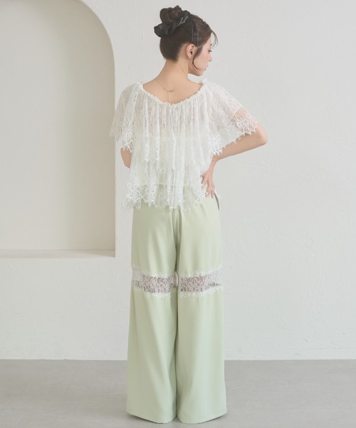 Ambre Neige(アンブルネージュ)の「lace tiered blouse / レースティアードブラウス(シャツ/ブラウス・レディース・オフホワイト/アイボリー・FREE)」の15枚目の写真