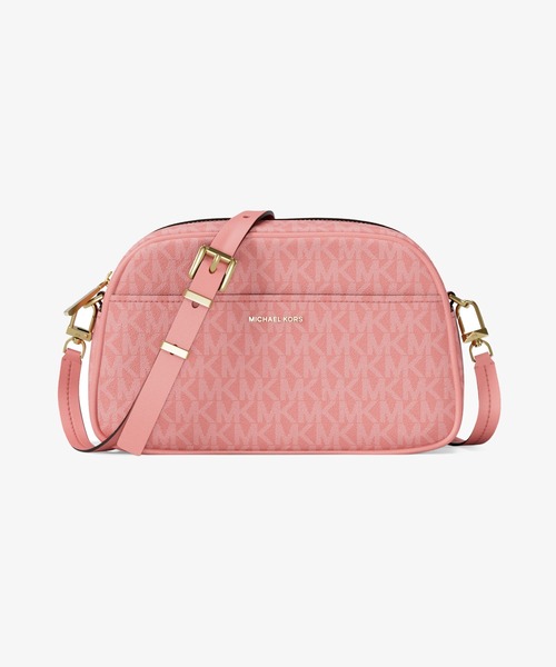 MICHAEL KORS(マイケルコース)の「JET SET カメラバッグ スモール - MKシグネチャー(ショルダーバッグ・レディース・ピンク系・FREE)」の1枚目の写真
