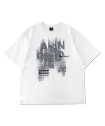 ANNOYED（アノイド）の「グランジペインティンググラフィック半袖LQ2TU302_WHITE（Tシャツ/カットソー）」