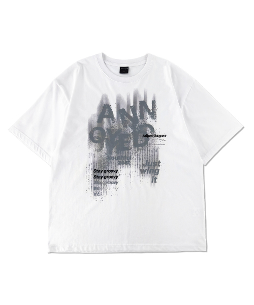 ANNOYED(アノイド)の「グランジペインティンググラフィック半袖LQ2TU302_WHITE(Tシャツ/カットソー・メンズ・その他・95/100/105)」の1枚目の写真