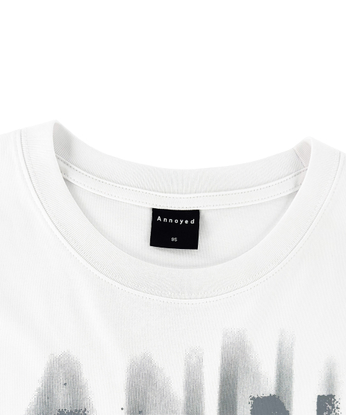 ANNOYED(アノイド)の「グランジペインティンググラフィック半袖LQ2TU302_WHITE(Tシャツ/カットソー・メンズ・その他・95/100/105)」の3枚目の写真