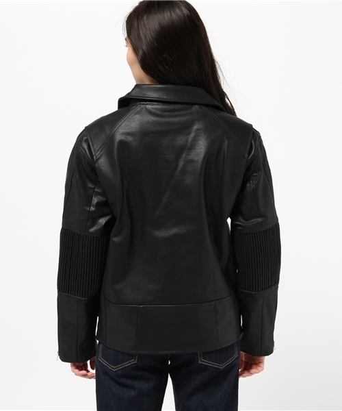 OUTLET(アウトレット)の「【IKUMI】FAKELEATHERJACKET(その他アウター・レディース・ブラック・FREE)」の4枚目の写真