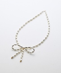 Fauvirame | 【Fauvirame】26SS新作 Souffle Beads Ribbon Neckless / スフレビーズリボンネックレス(ネックレス)