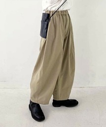 ウエストゴムバレルパンツ