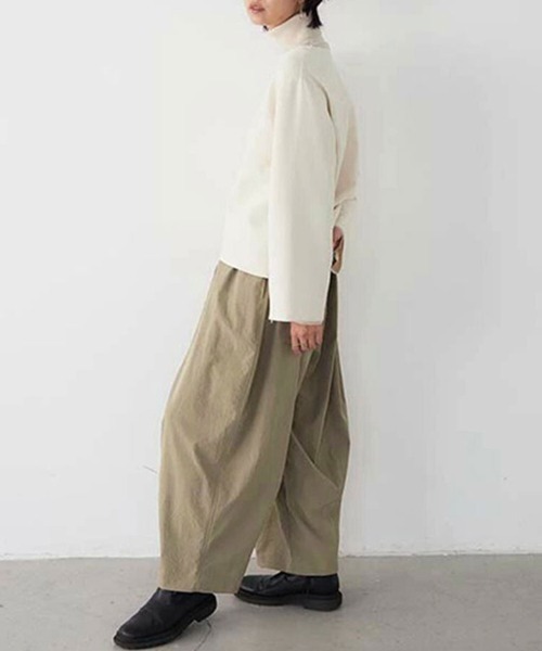 Flugge(フラッジー)の「ウエストゴムバレルパンツ(その他パンツ・レディース・ベージュ/ブラック・LARGE/MEDIUM)」の10枚目の写真