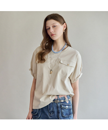 MAXZA（マージャコレクション）の「フラップポケットバックタックルーズフィットTシャツ（Tシャツ/カットソー）」