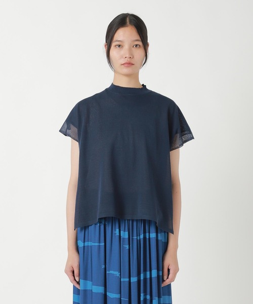 ZUCCa(ズッカ)の「DOUBLE SHEER KNIT / トップス(その他トップス・レディース・ネイビー・M size)」の2枚目の写真