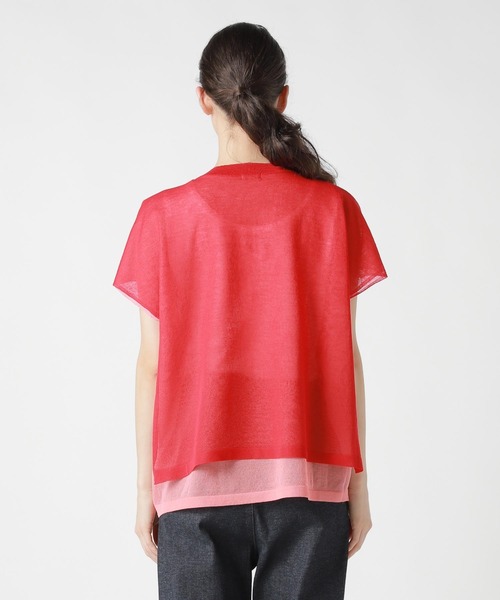 ZUCCa(ズッカ)の「DOUBLE SHEER KNIT / トップス(その他トップス・レディース・ネイビー・M size)」の7枚目の写真