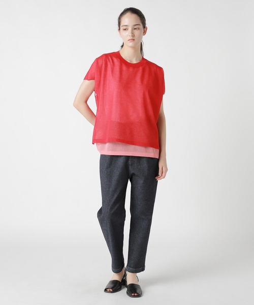ZUCCa(ズッカ)の「DOUBLE SHEER KNIT / トップス(その他トップス・レディース・ネイビー・M size)」の8枚目の写真