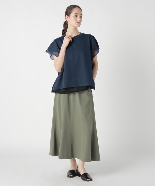 ZUCCa(ズッカ)の「DOUBLE SHEER KNIT / トップス(その他トップス・レディース・ネイビー・M size)」の9枚目の写真