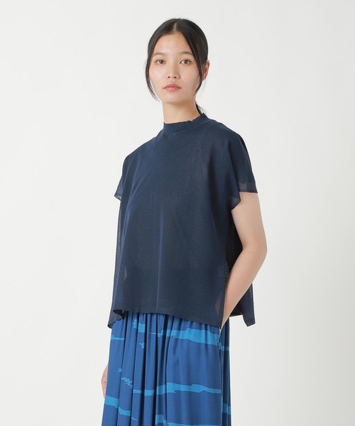 ZUCCa(ズッカ)の「DOUBLE SHEER KNIT / トップス(その他トップス・レディース・ネイビー・M size)」の5枚目の写真