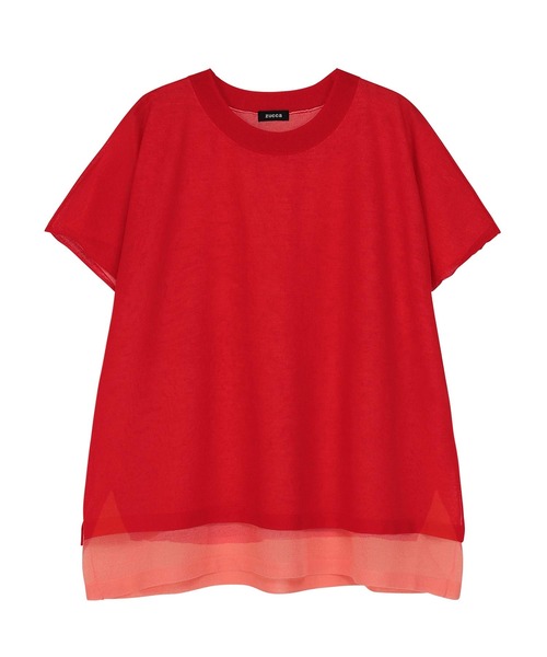 ZUCCa(ズッカ)の「DOUBLE SHEER KNIT / トップス(その他トップス・レディース・ネイビー・M size)」の11枚目の写真
