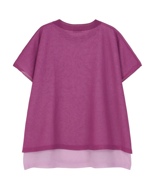 ZUCCa(ズッカ)の「DOUBLE SHEER KNIT / トップス(その他トップス・レディース・ネイビー・M size)」の12枚目の写真