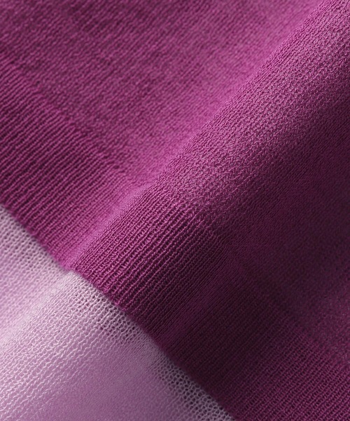 ZUCCa(ズッカ)の「DOUBLE SHEER KNIT / トップス(その他トップス・レディース・ネイビー・M size)」の14枚目の写真