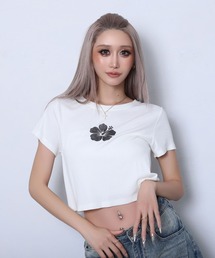 【BLACKQUEEN】ハイビスカスちびTシャツ