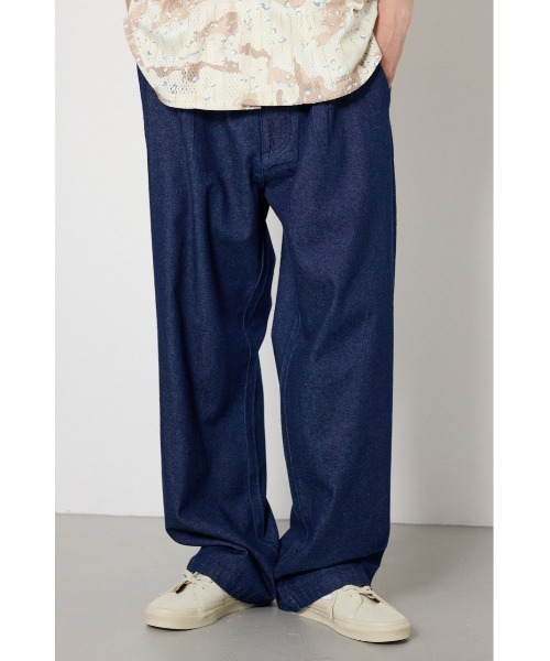 RODEO CROWNS WIDE BOWL(ロデオクラウンズワイドボウル)の「Coolist Denim ワイドパンツ(その他パンツ・メンズ・ネイビー/ライトブルー/グレー・MEDIUM/LARGE)」の1枚目の写真