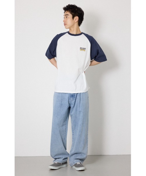 RODEO CROWNS WIDE BOWL(ロデオクラウンズワイドボウル)の「Coolist Denim ワイドパンツ(その他パンツ・メンズ・ネイビー/ライトブルー/グレー・MEDIUM/LARGE)」の4枚目の写真