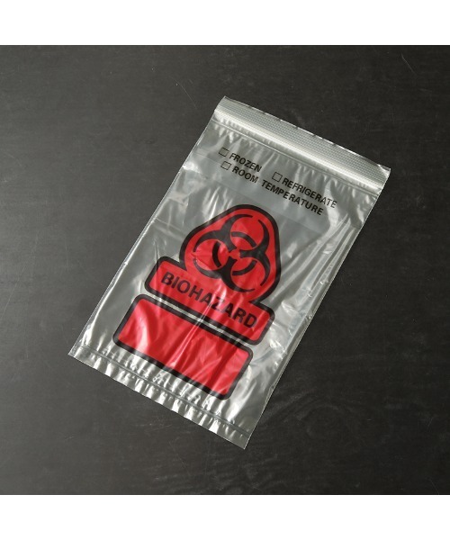 MILITARY(ミリタリー)の「デッドストック 米軍 BIOHAZARD バイオハザードバッグ 10枚セット(その他・メンズ・クリアレッド・ONESIZE)」の2枚目の写真
