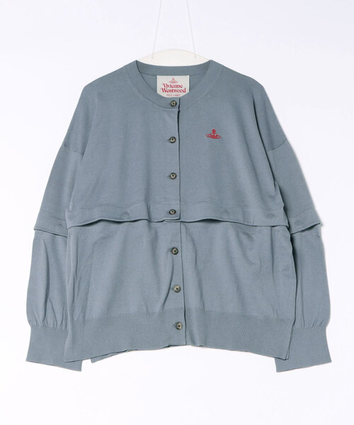 Vivienne Westwood(ヴィヴィアンウエストウッド)の「ディタッチャブルニットカーディガン(カーディガン/ボレロ・レディース・グレー/ブラック・FREE)」の1枚目の写真