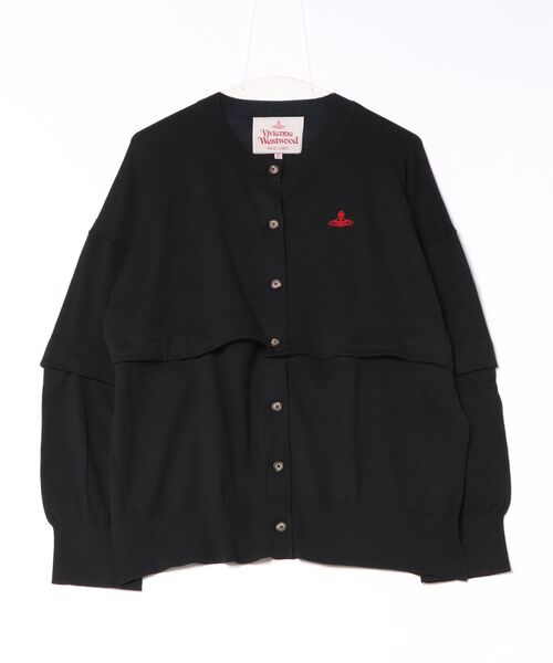 Vivienne Westwood(ヴィヴィアンウエストウッド)の「ディタッチャブルニットカーディガン(カーディガン/ボレロ・レディース・グレー/ブラック・FREE)」の2枚目の写真