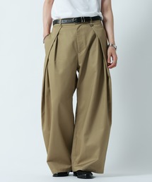 SMART INTUCK WIDE CHINO SLACKS/スマートインタックワイドチノスラックス