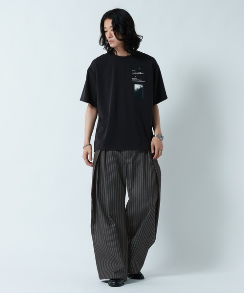 RAGEBLUE(レイジブルー)の「SMART INTUCK WIDE CHINO SLACKS/スマートインタックワイドチノスラックス(スラックス・メンズ・ベージュ/ブラック・LARGE/MEDIUM)」の14枚目の写真
