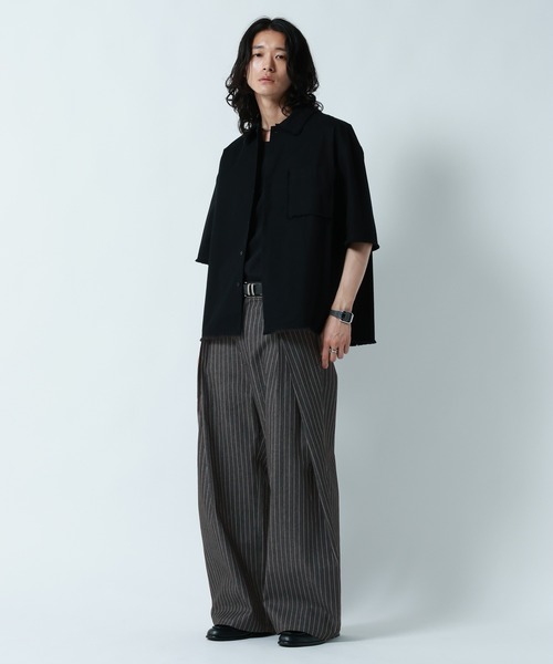 RAGEBLUE(レイジブルー)の「SMART INTUCK WIDE CHINO SLACKS/スマートインタックワイドチノスラックス(スラックス・メンズ・ベージュ/ブラック・LARGE/MEDIUM)」の3枚目の写真