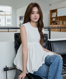 BIRTHDAY BASH（バースデイバッシュ）の「HEM BALLOON SLEEVELESS TOPS（Tシャツ/カットソー）」